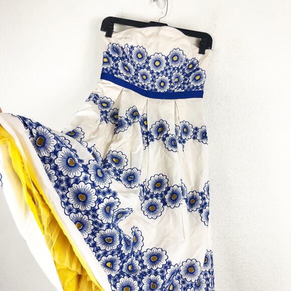 Anthropologie Moulinette Soeurs Forget Me Not Midi Dress Size 2 Floral Vintage - Picture 10 of 14